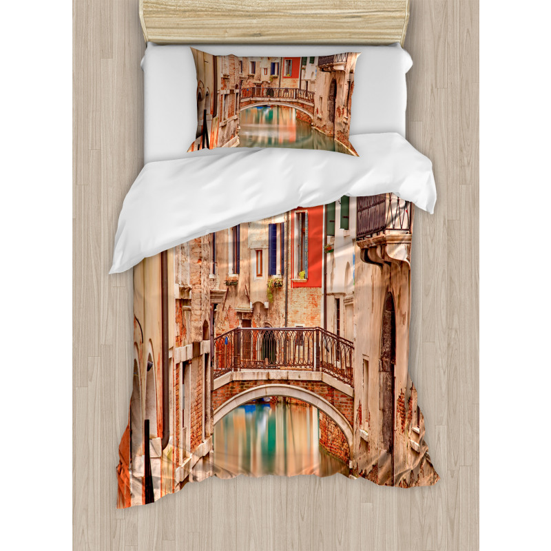 Old Town Stone Bridge Duvet Cover Set