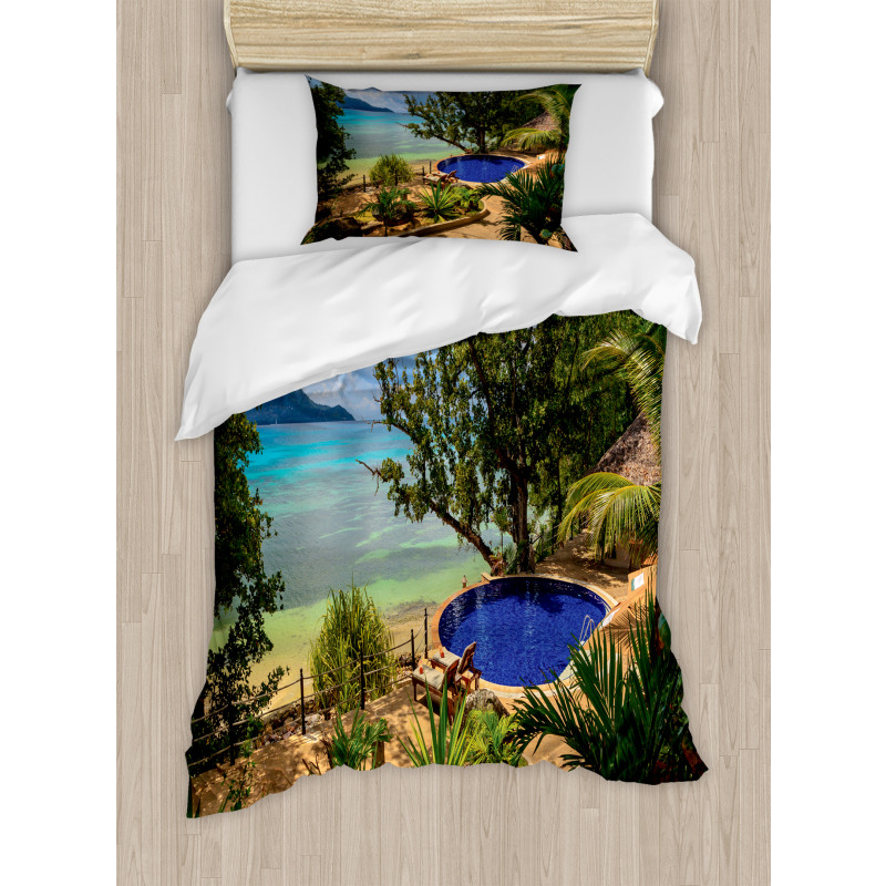 Exotic Beach Summer Duvet Cover Set