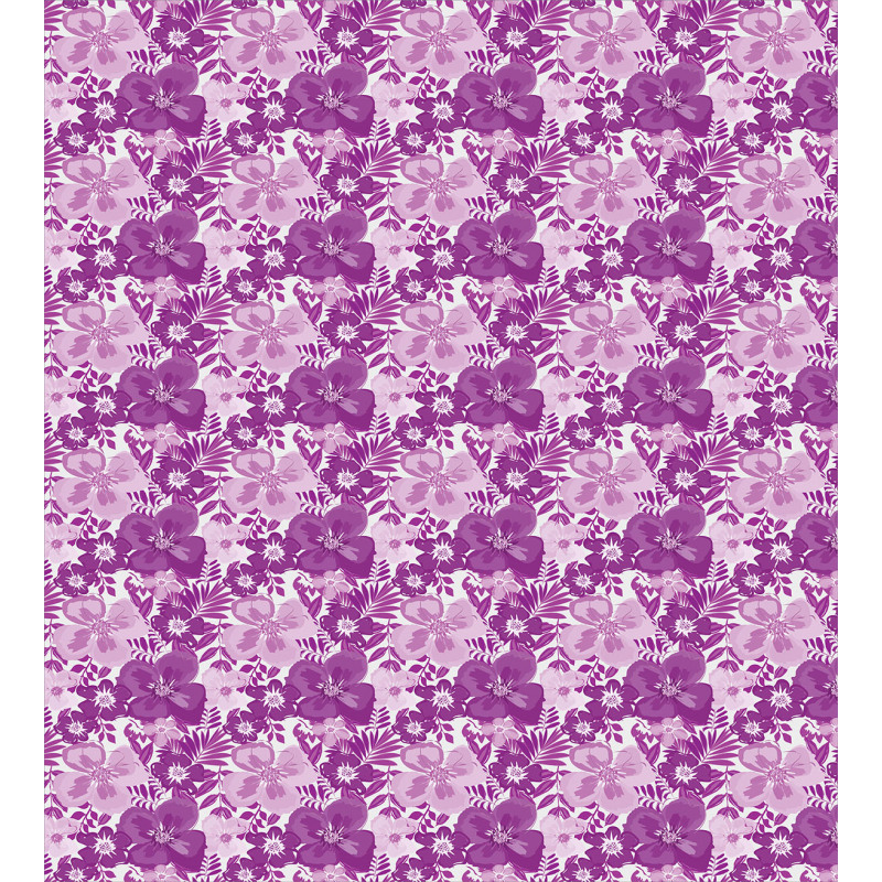 Purple Tones Floral Pattern Duvet Cover Set