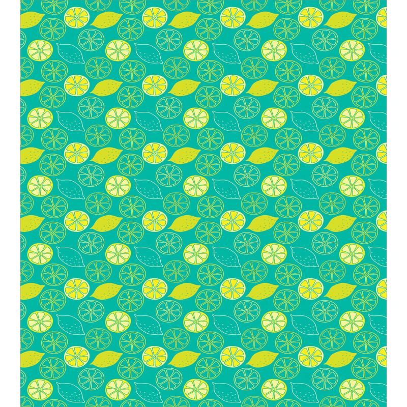 Pattern Citrus Lemons Duvet Cover Set