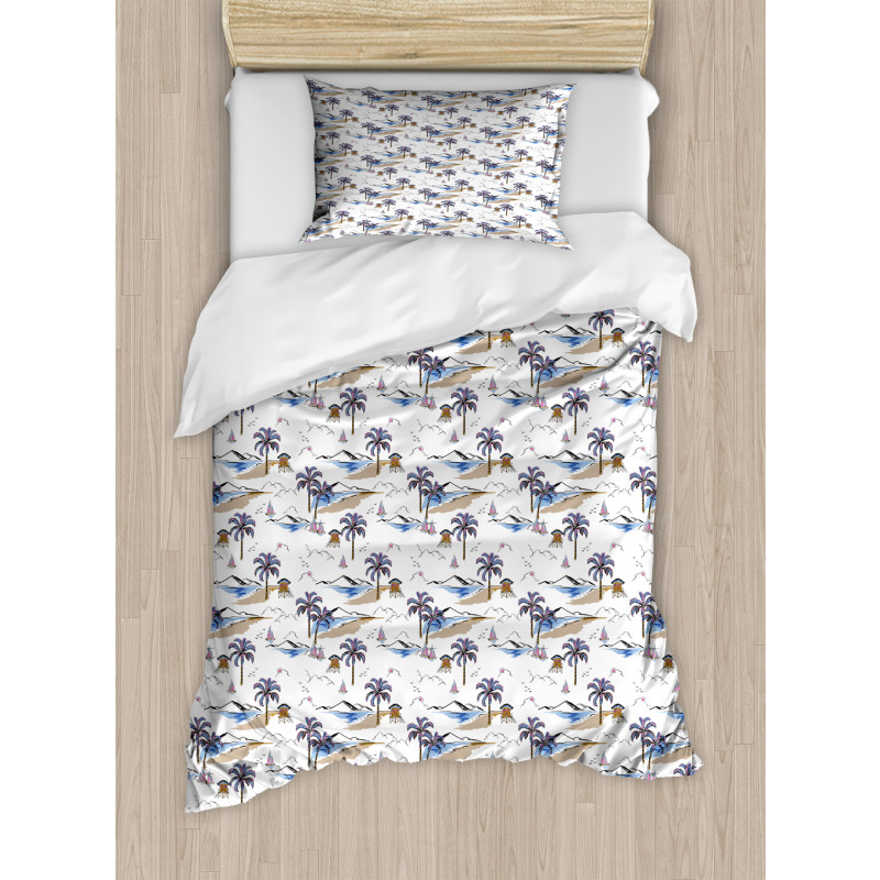 Exotic Island Summer Duvet Cover Set