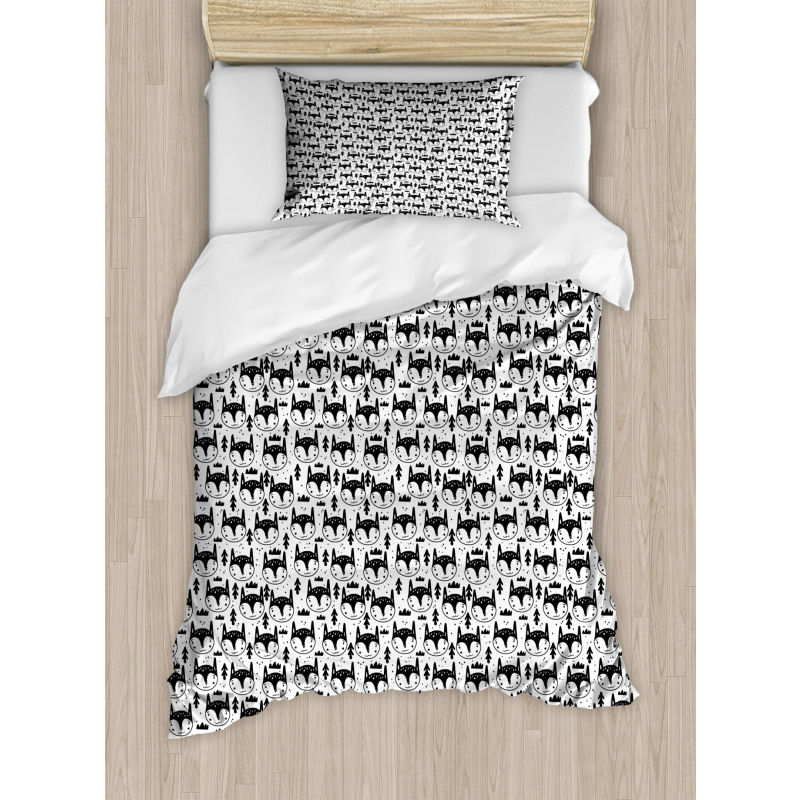 Nursery Scandinavian Fox Duvet Cover Set