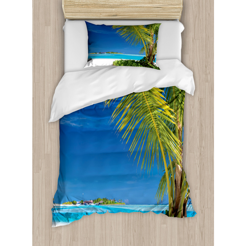 Caribbean Relaxing Tropic Duvet Cover Set