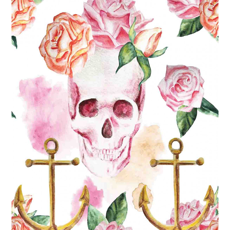 Anchor Roses Peony Art Duvet Cover Set