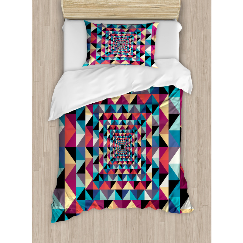 Visual Patchwork Retro Duvet Cover Set