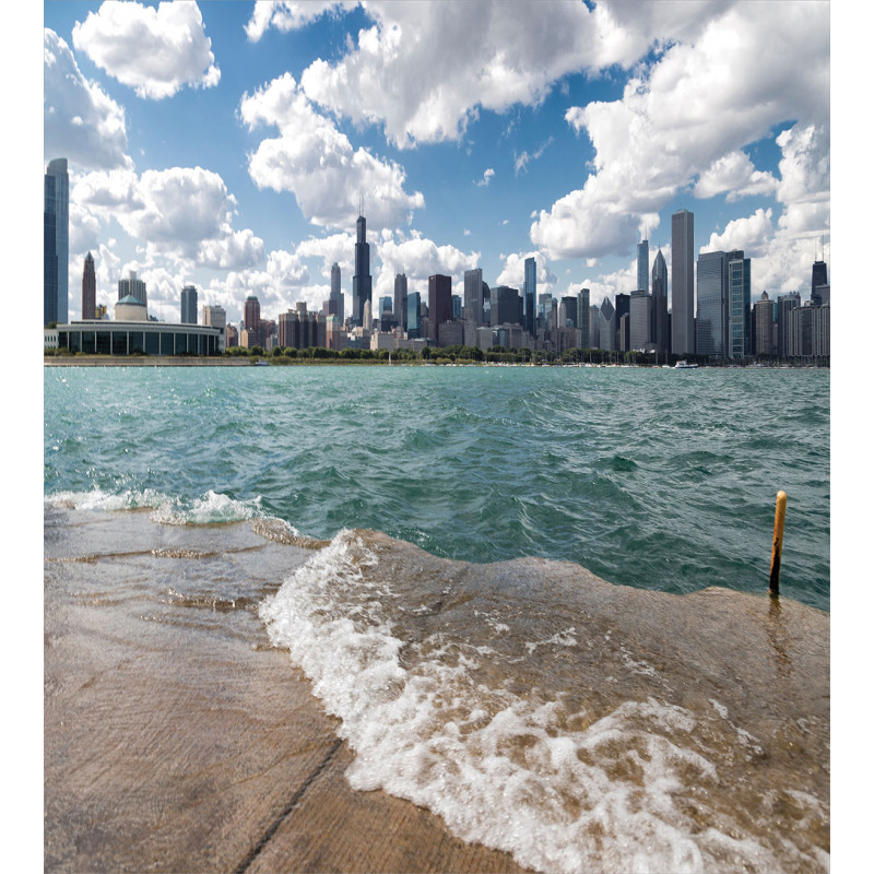 Chicago Skyline and Lake Duvet Cover Set