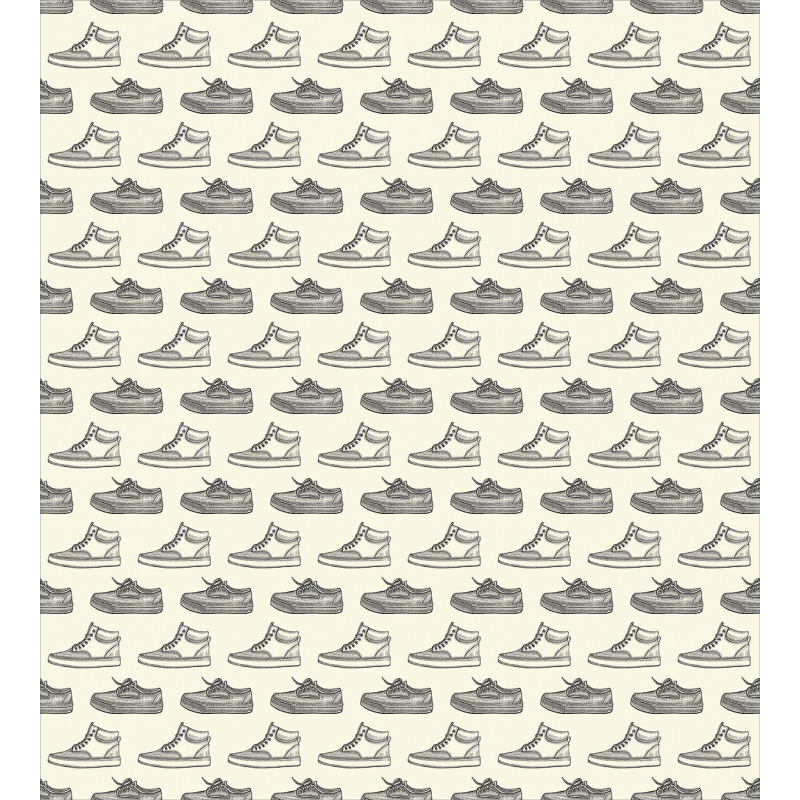Retro Sneaker Shoes Pattern Duvet Cover Set
