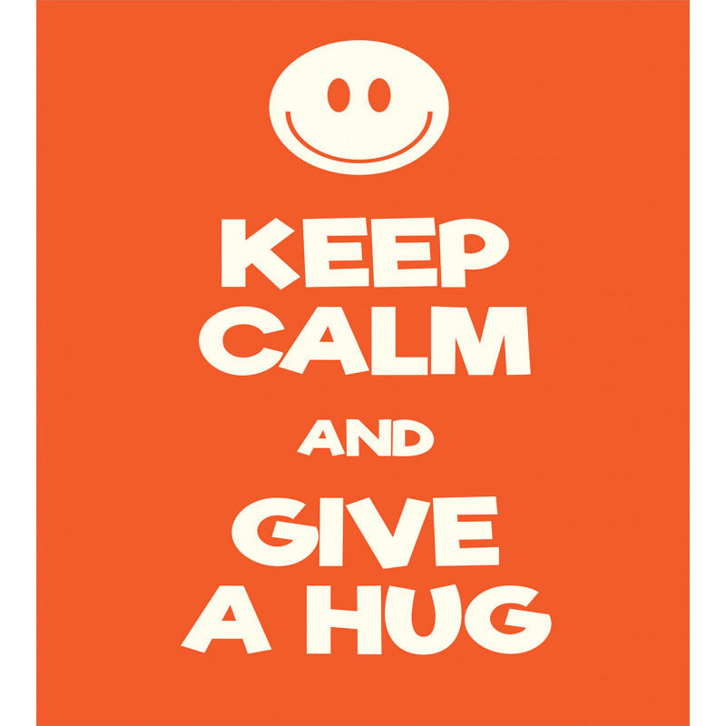 Keep Calm and Give a Hug Smile Duvet Cover Set