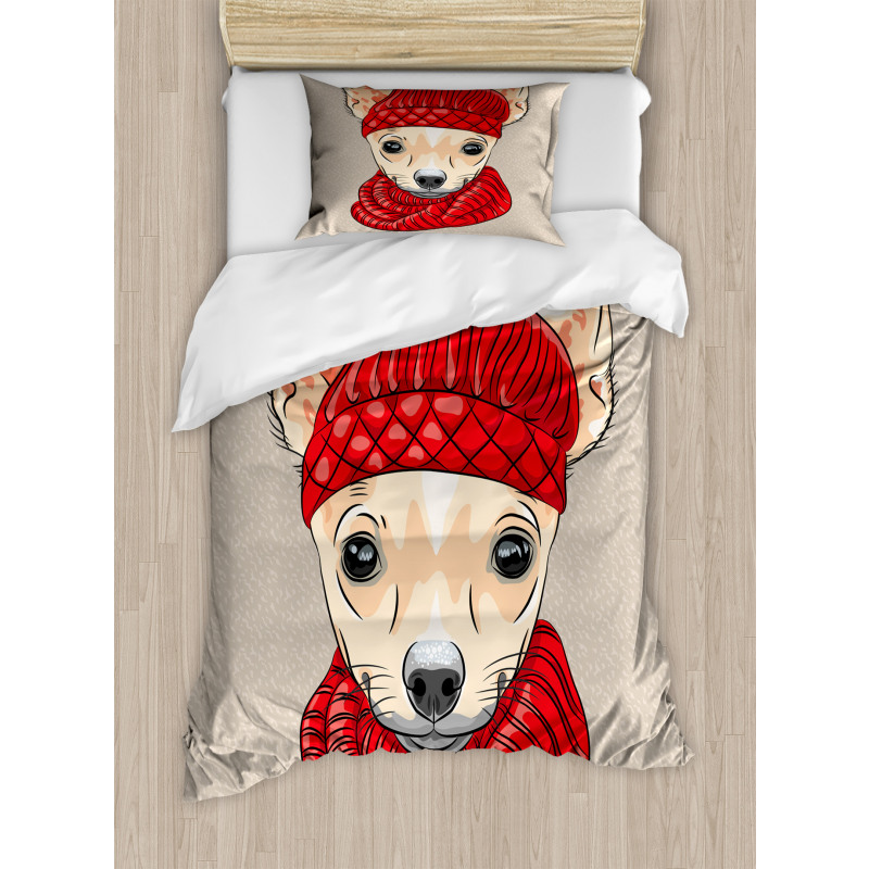 Fashionable Dog Duvet Cover Set