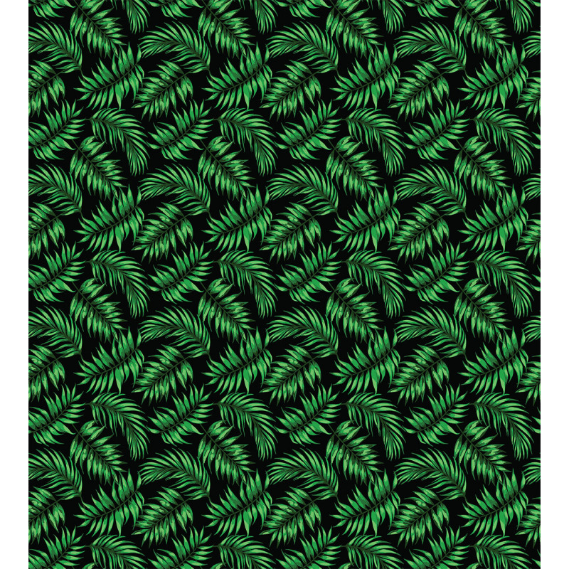 Exotic Jungle Leaves Art Duvet Cover Set