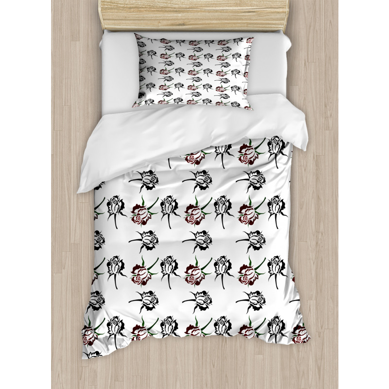 Romantic Flowers Duvet Cover Set