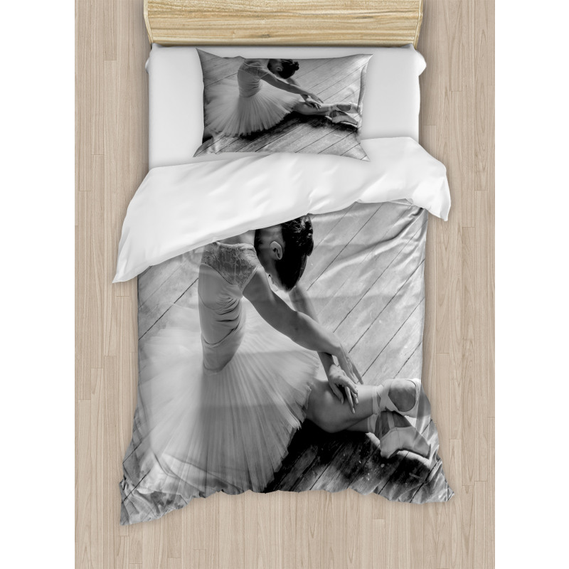 Young Dancer in Studio Duvet Cover Set