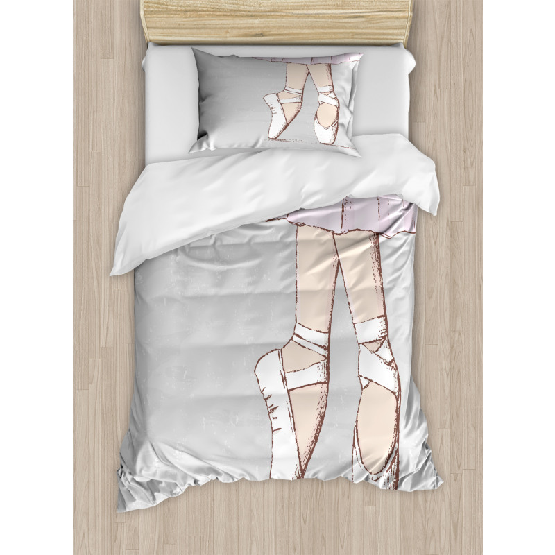 Legs Standing in Balance Duvet Cover Set