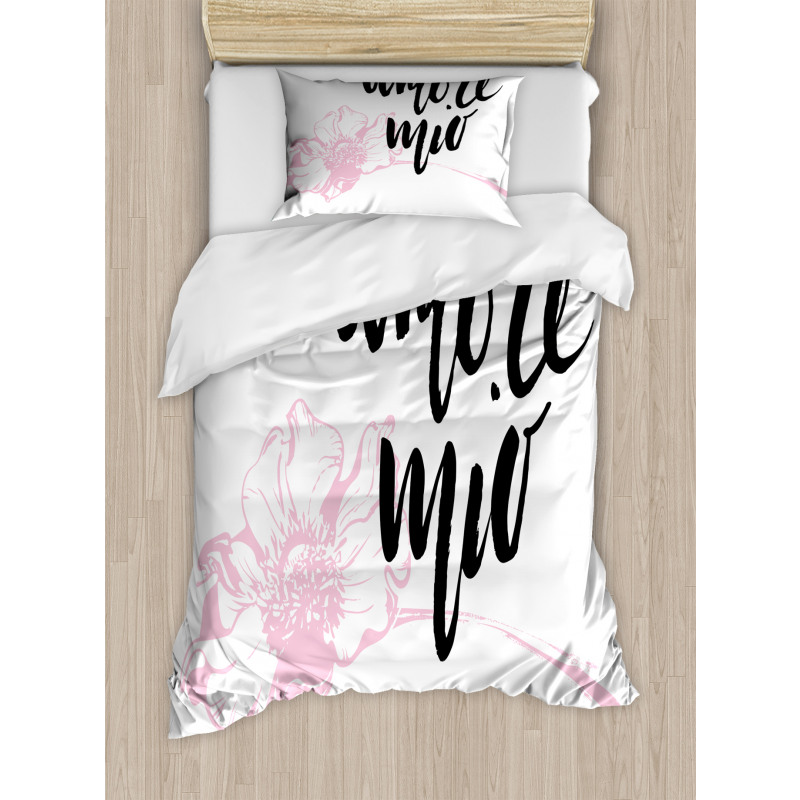 Amore Mio with Flower Duvet Cover Set