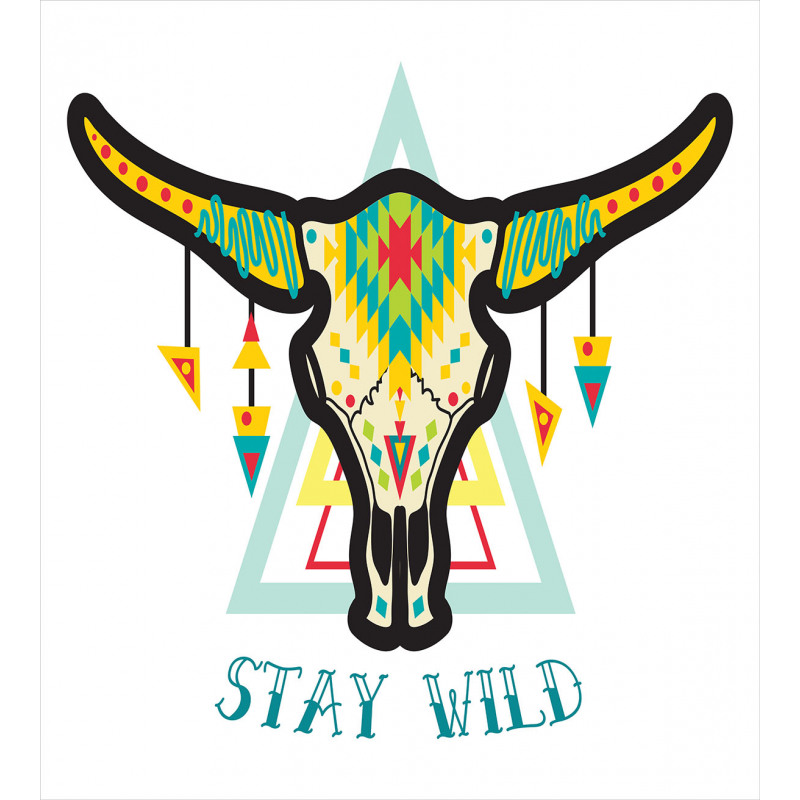 Bohemian Stay Wild Bull Duvet Cover Set