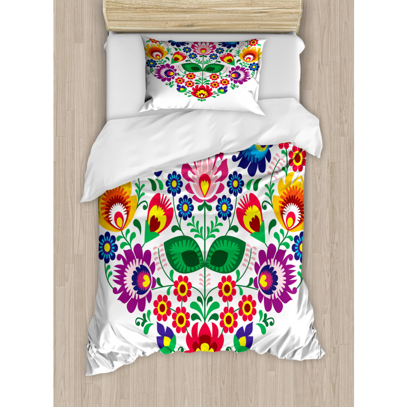 Slav Flowers Heart Duvet Cover Set