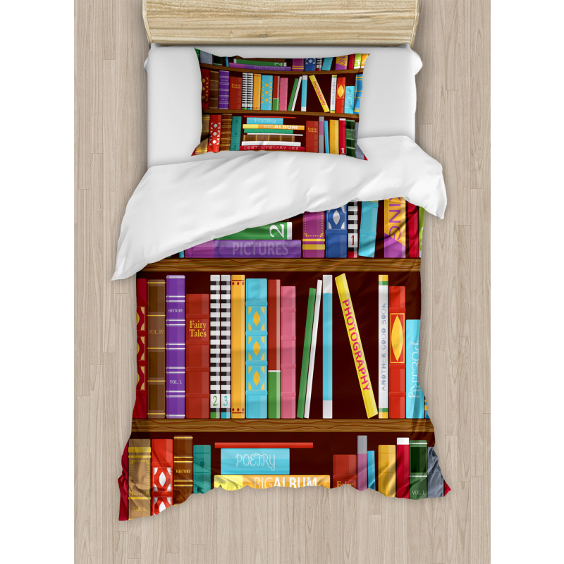 Different Subjects Books Duvet Cover Set