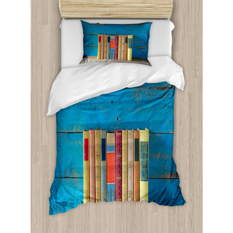 Grunge Nostalgic Book Duvet Cover Set