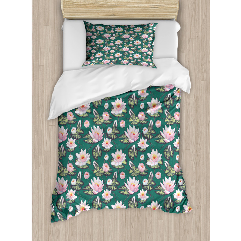 Petals on the Water Duvet Cover Set