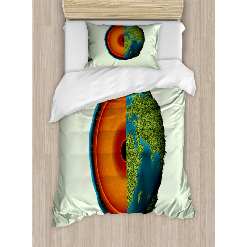 Composition of the Earth Duvet Cover Set