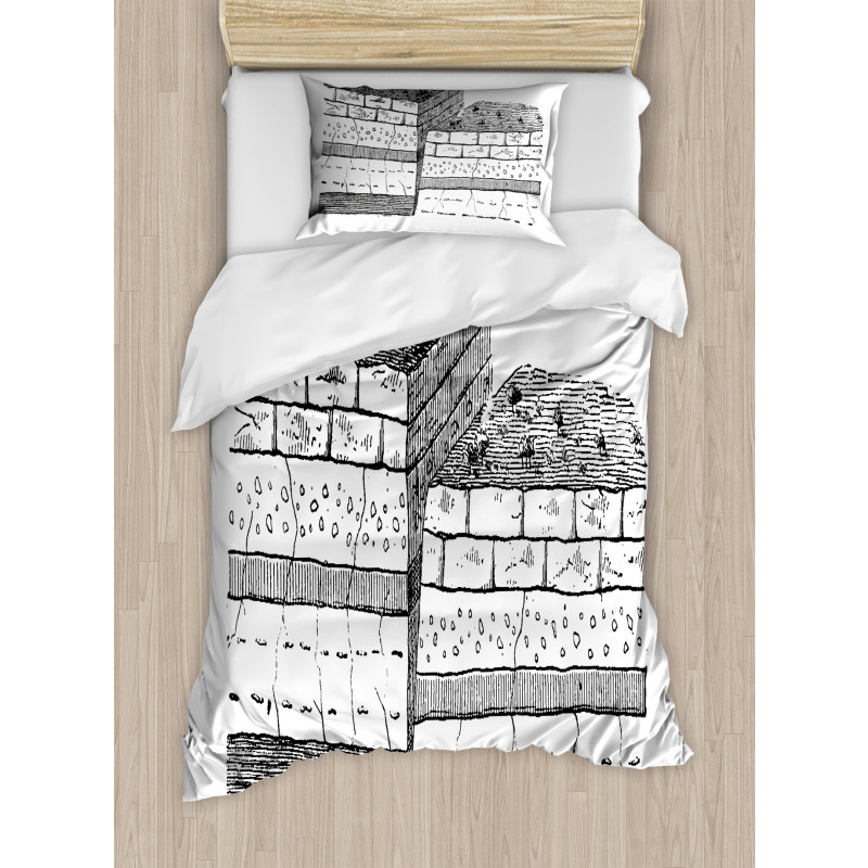 Rock Formation Theme School Duvet Cover Set