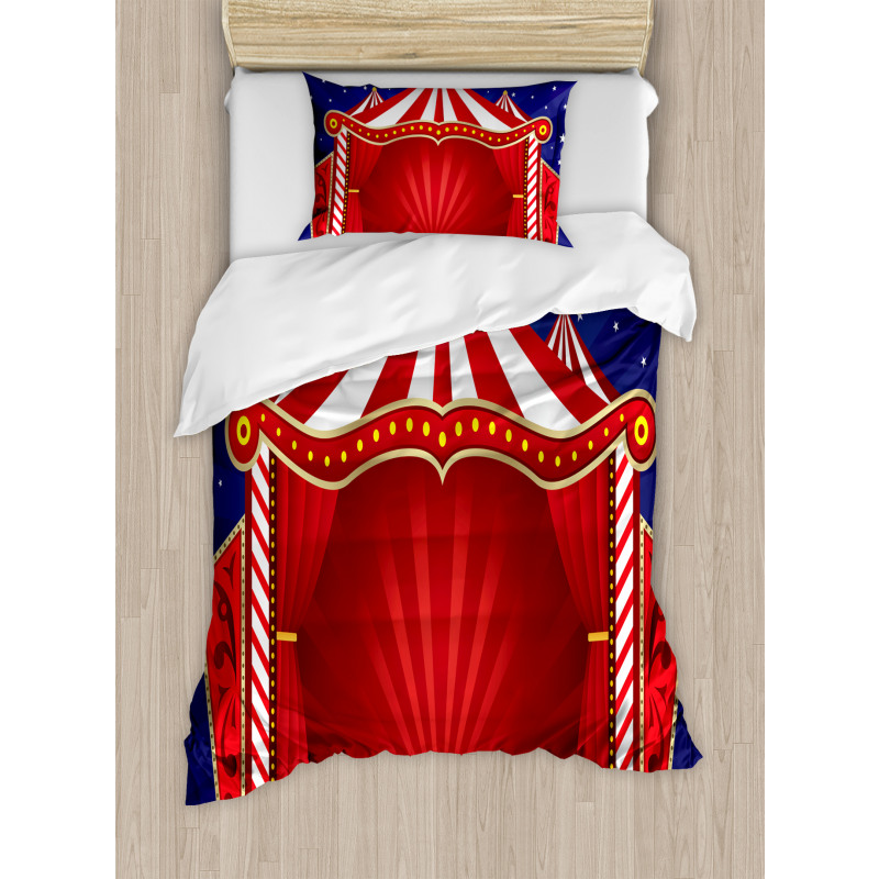 Canvas Circus Tent Duvet Cover Set