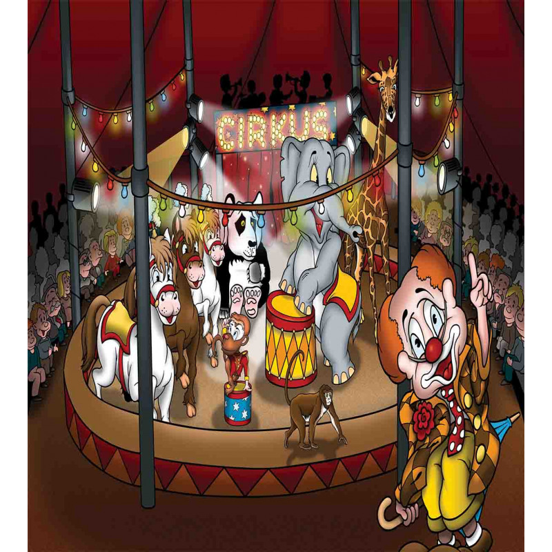 Circus Show Horses Duvet Cover Set