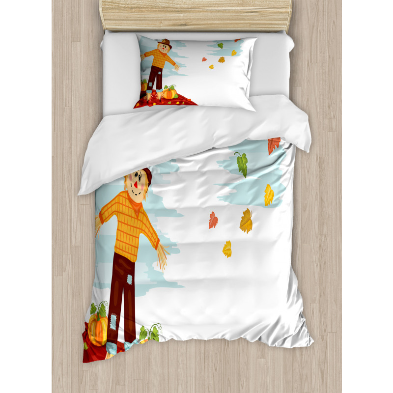 Scarecrow and Fruits Duvet Cover Set