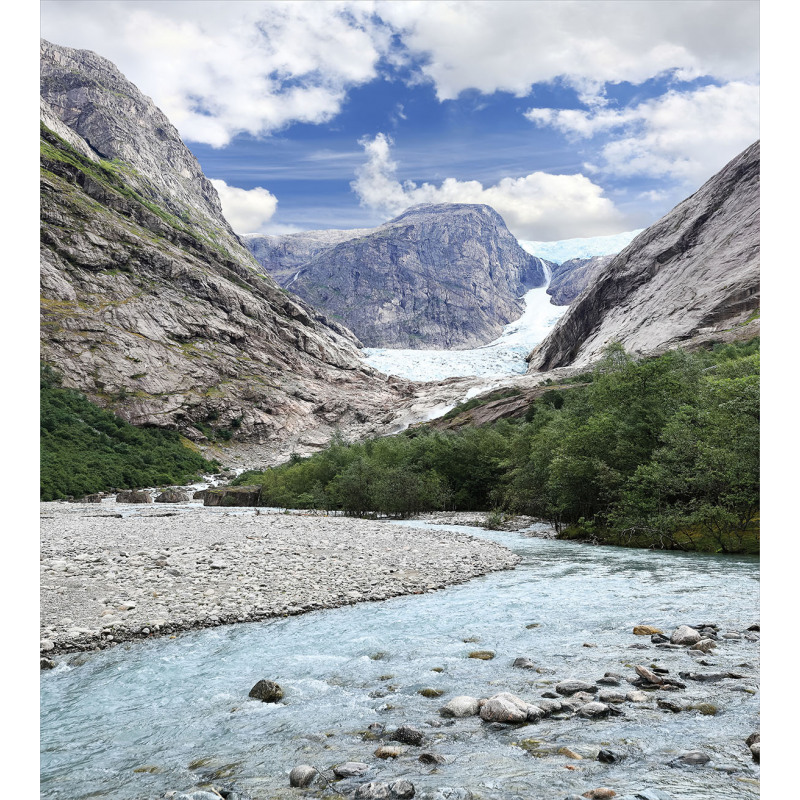 Norwegian Mountains River Duvet Cover Set