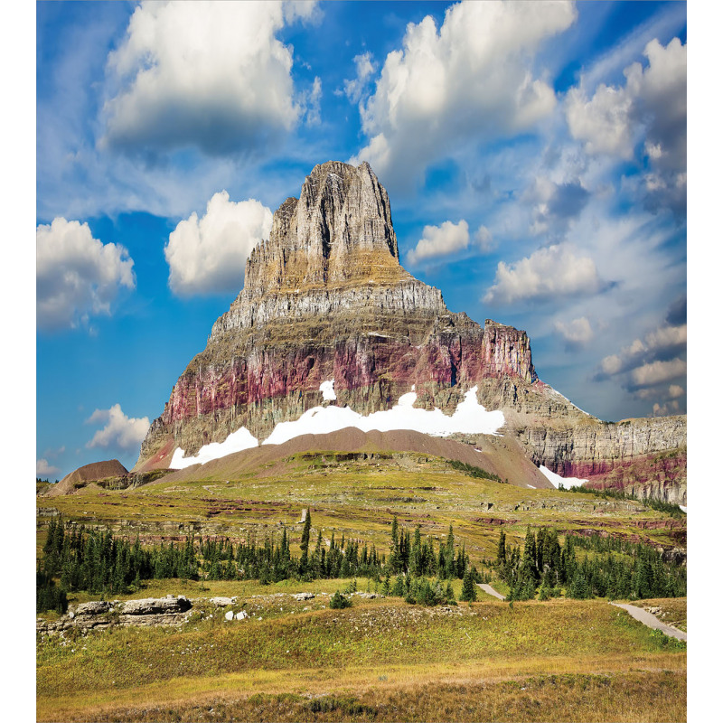 Rugged Peak and Cloudy Sky Duvet Cover Set