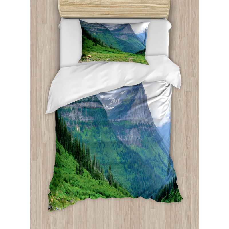 Summer Landscape with Grass Duvet Cover Set