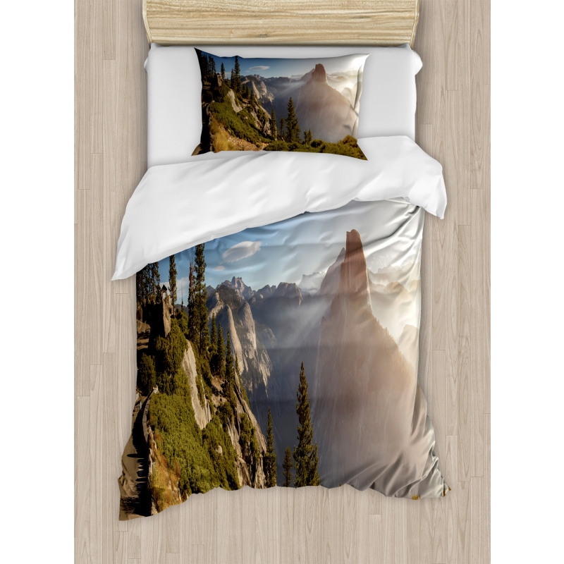 Yosemite Valley Panorama Duvet Cover Set