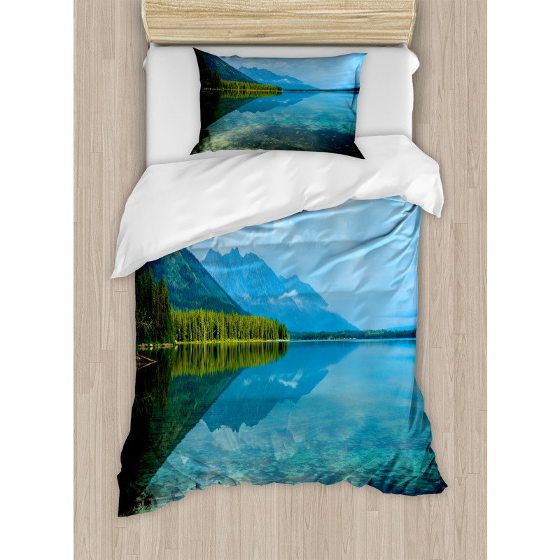 Reflections on Leigh Lake Duvet Cover Set