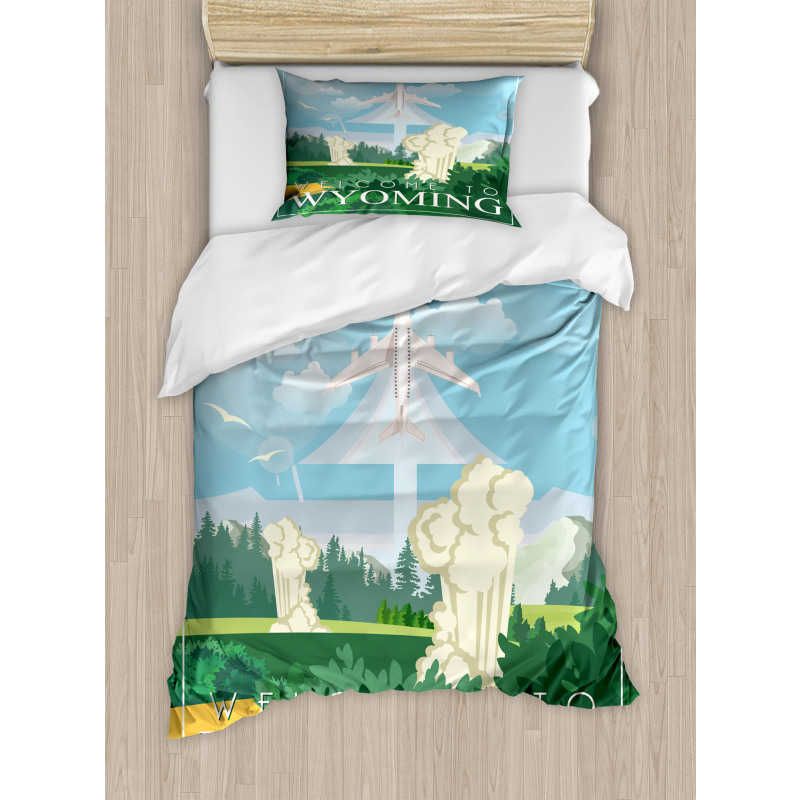 Traveling Equality State Duvet Cover Set