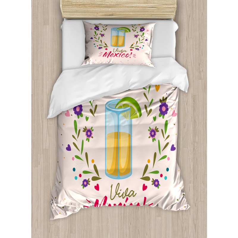 Floral Viva Mexico Duvet Cover Set