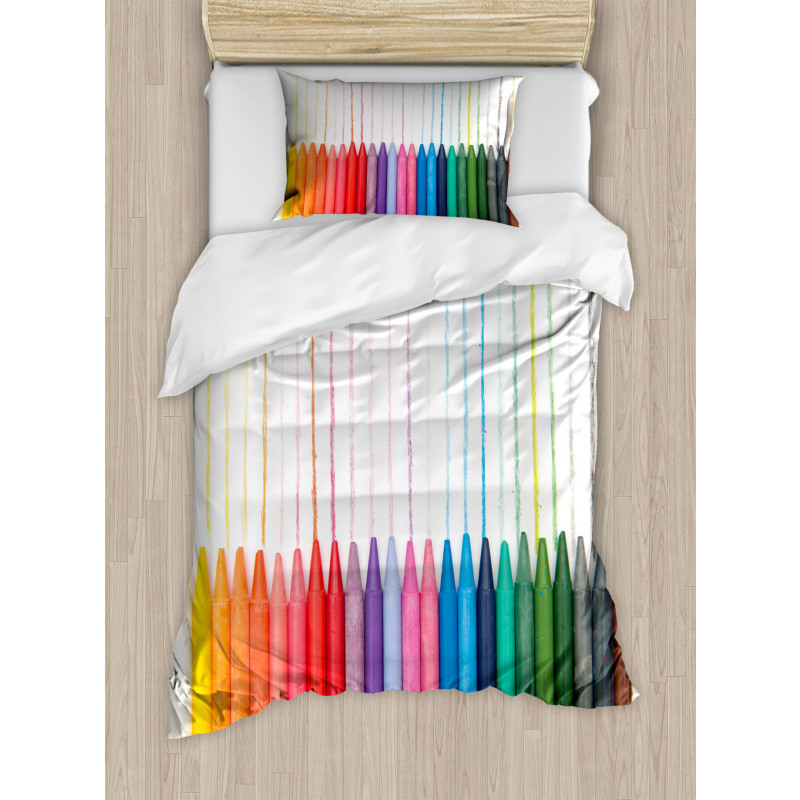 Color Scale of Paint Craft Duvet Cover Set