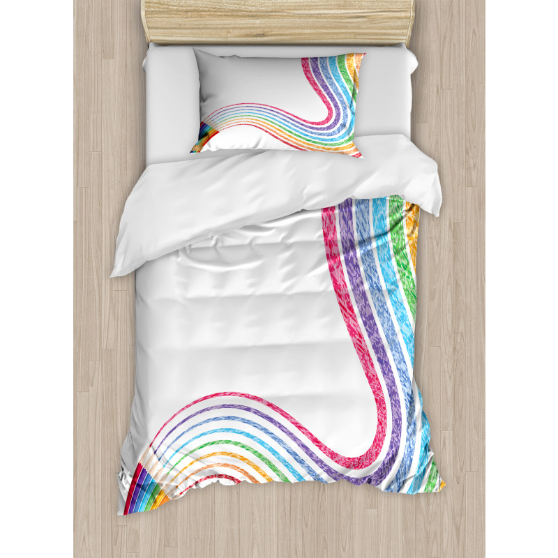 Imagination Themed Pencils Duvet Cover Set