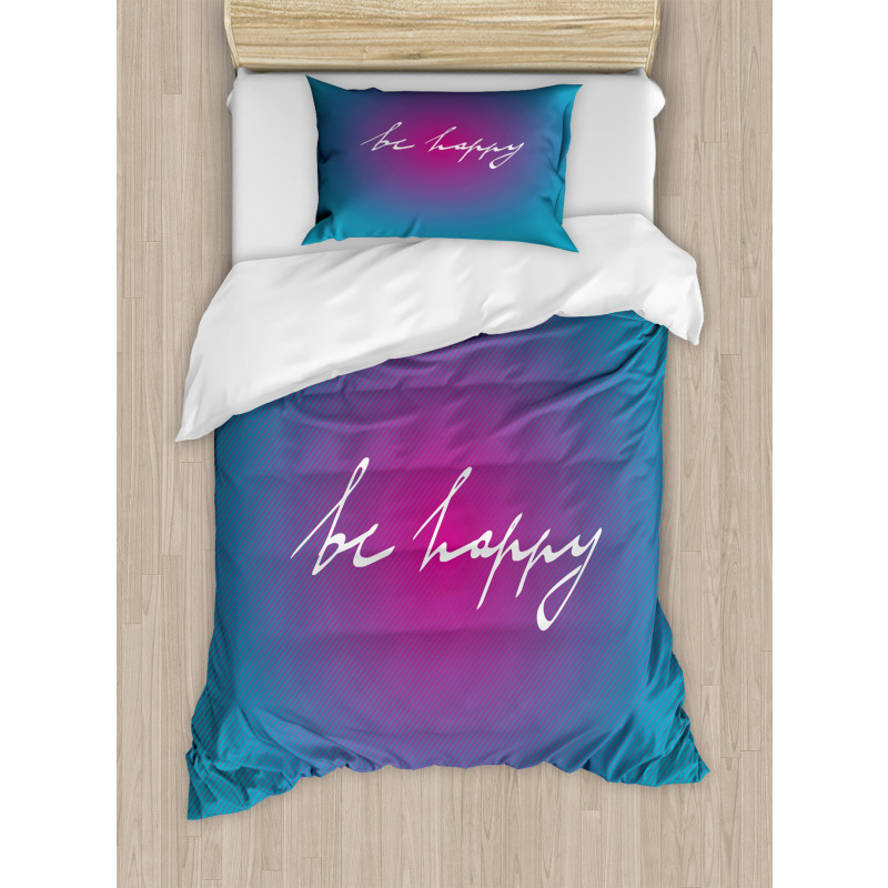 Energetic Be Happy Duvet Cover Set