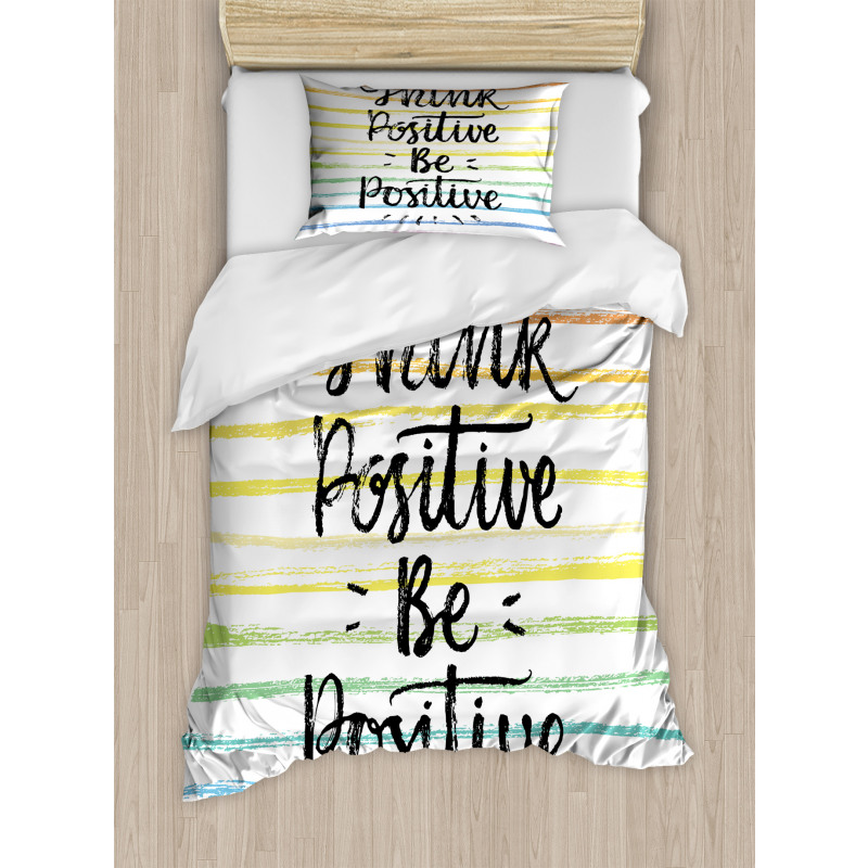 Motive Rainbow Line Duvet Cover Set