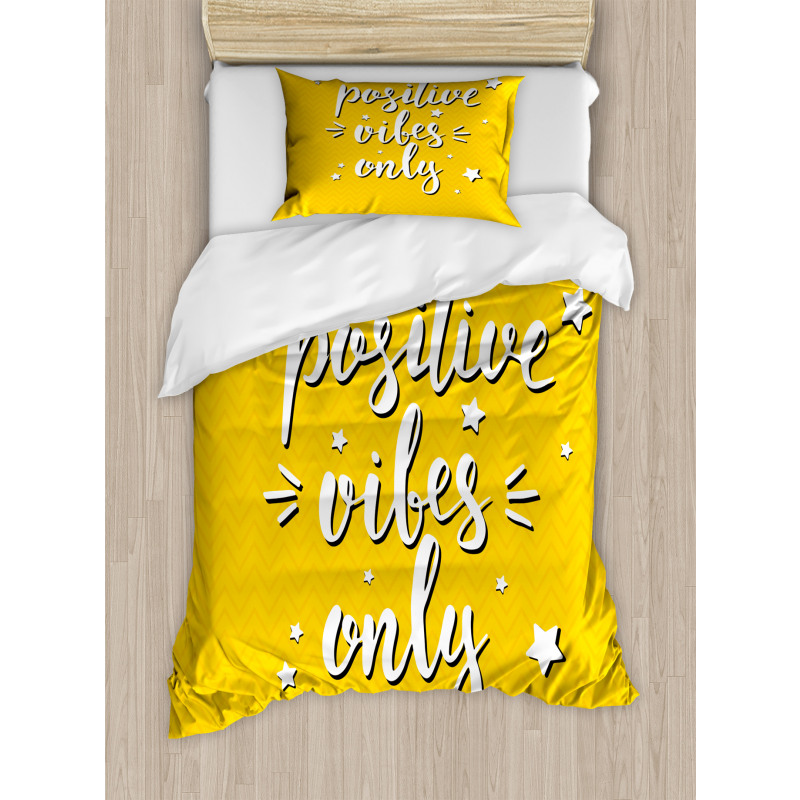 Words Stars Duvet Cover Set