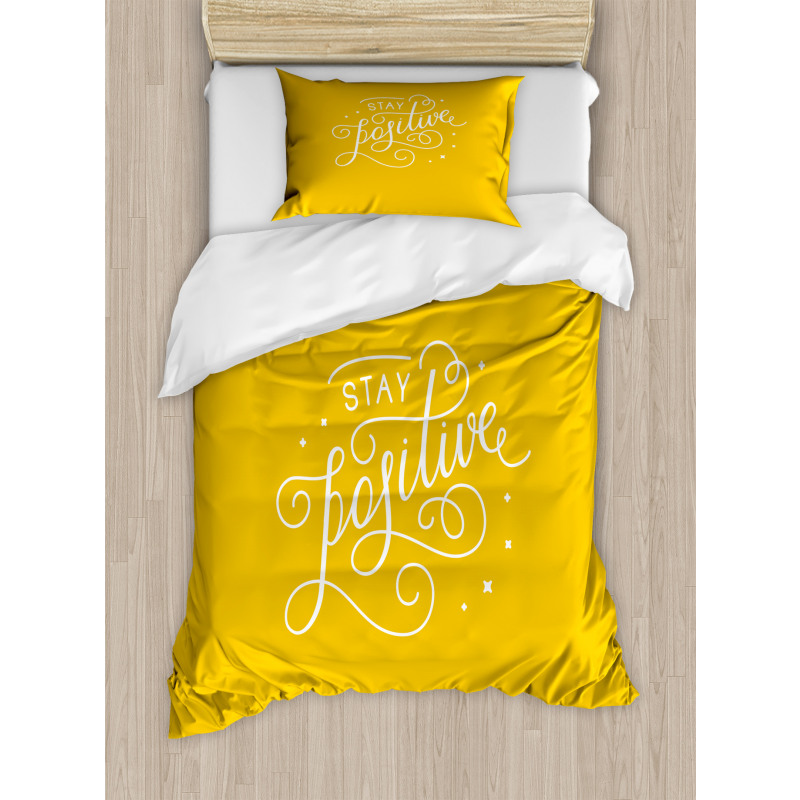 Minimal Phrase Duvet Cover Set