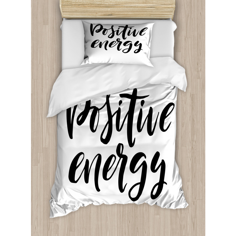 Cursive Vibe Duvet Cover Set