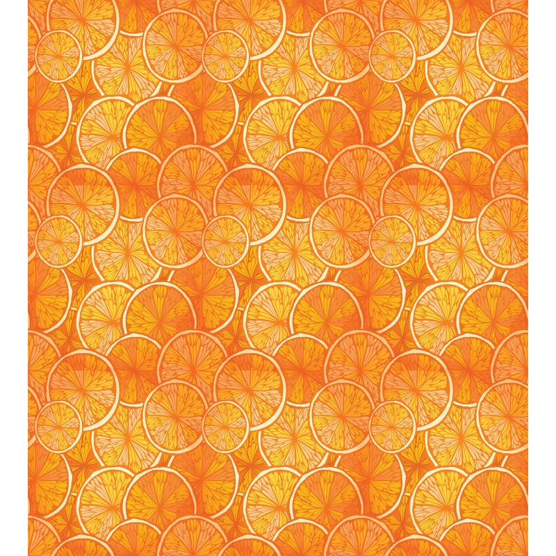 Round Slice of Oranges Duvet Cover Set