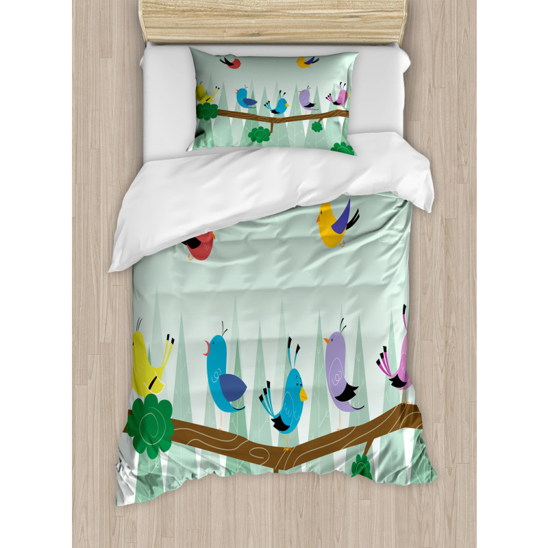 Birds on Branch Duvet Cover Set