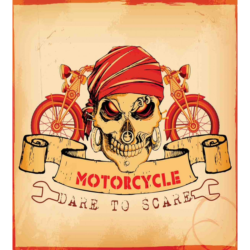 Spooky Racer Motorcycle Duvet Cover Set