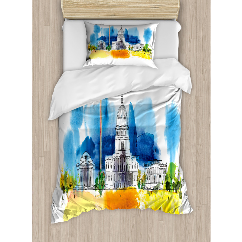 White House Paint Duvet Cover Set