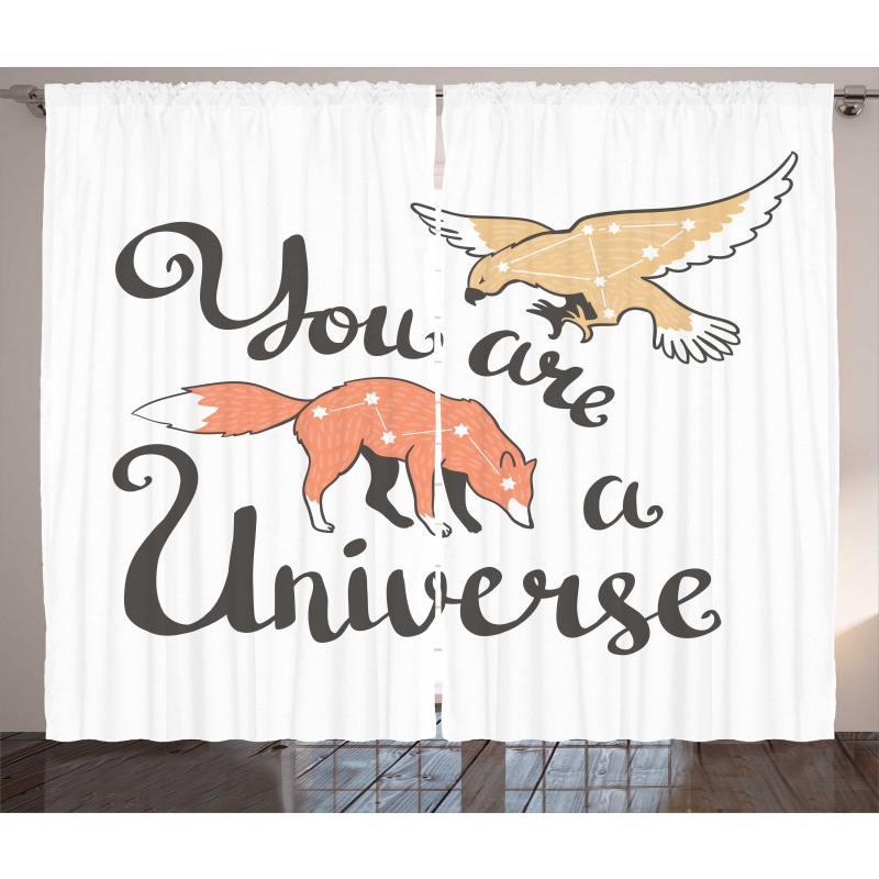 You are a Universe Animals Curtain
