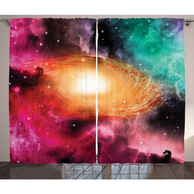 Galaxy Stardust Cosmos Curtain
