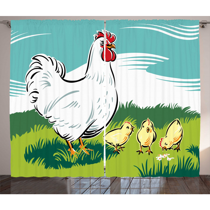 Animal Cartoon Curtain