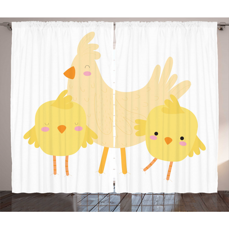 Happy Animals Doodle Curtain